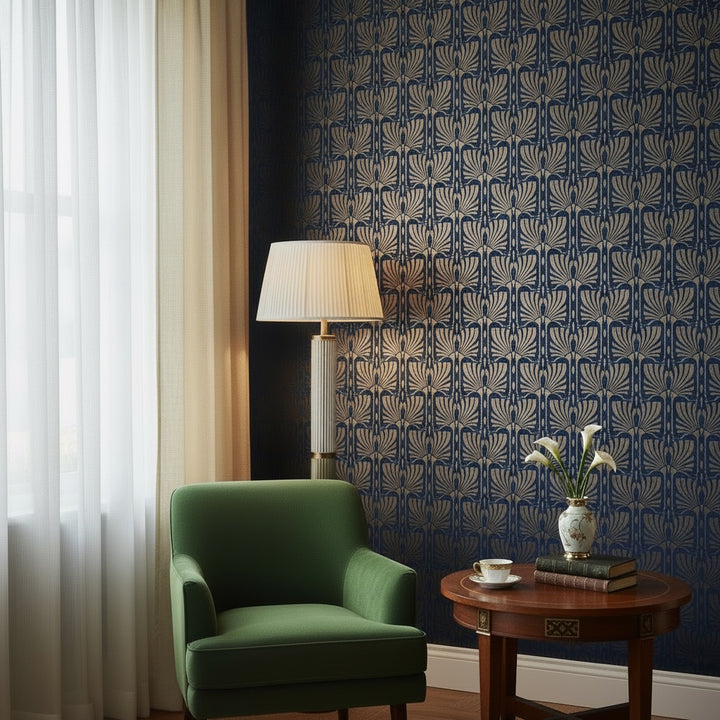Deco Flags Wall Stencil