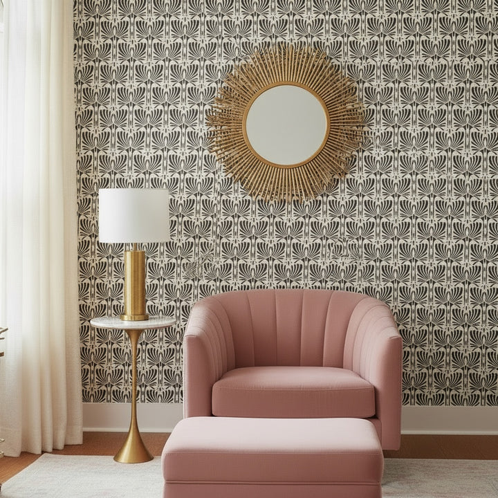 Deco Flags Wall Stencil