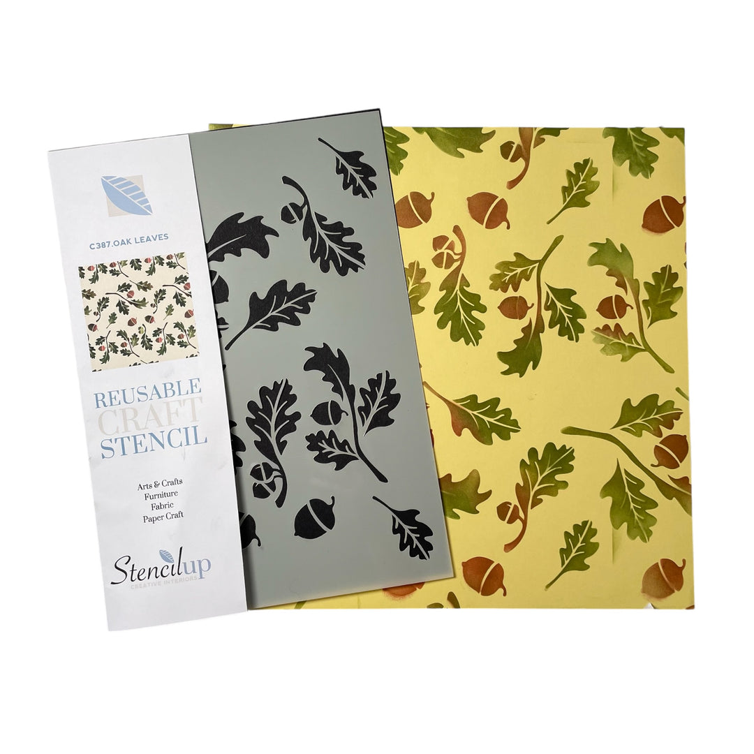 OAK LEAVES STENCIL c387