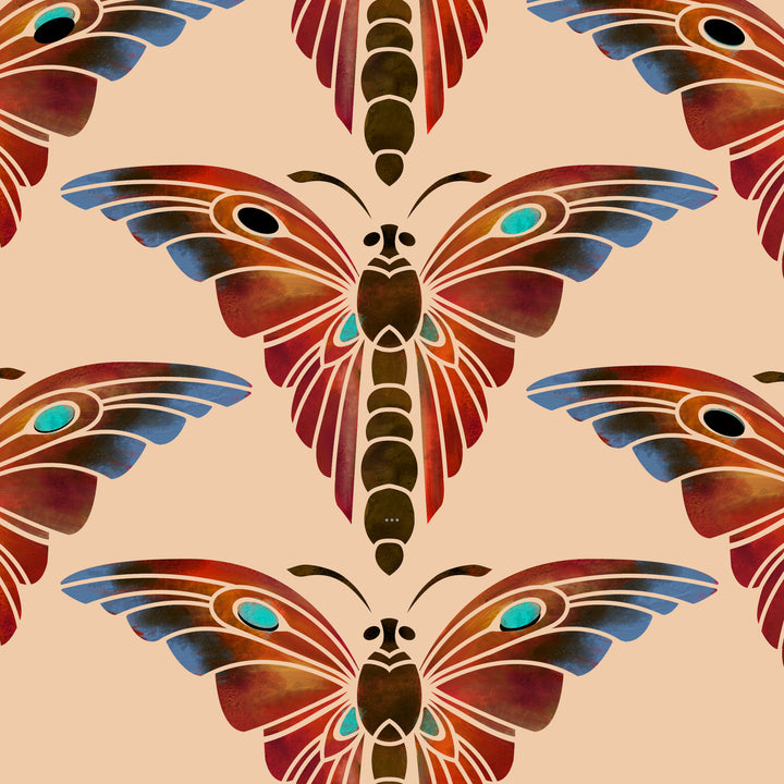 BUTTERFLY REPEAT STENCIL C393
