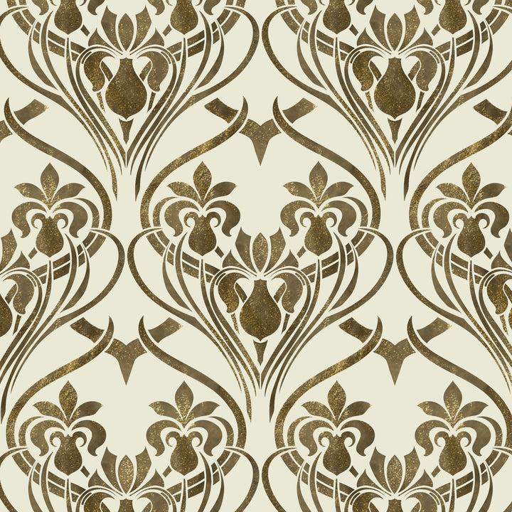 REPEATING IRIS STENCIL C394