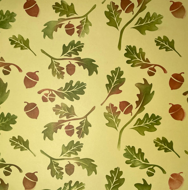 OAK LEAVES STENCIL c387