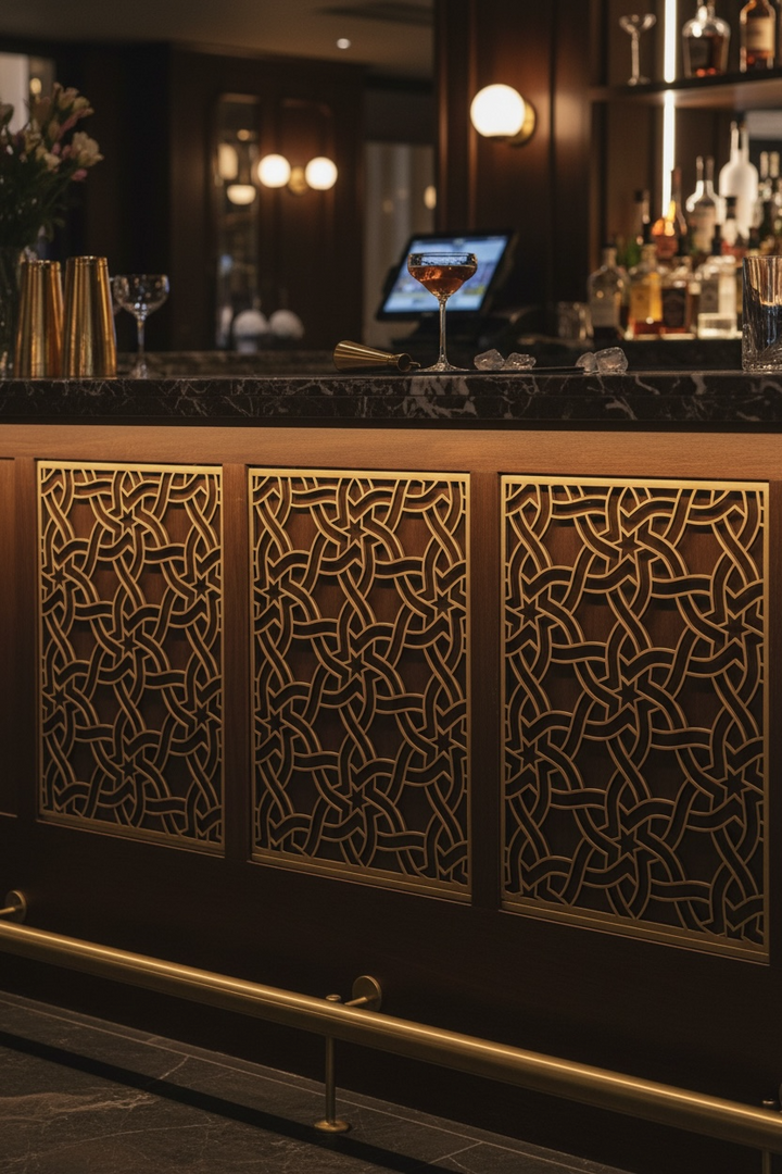 Woven Stars - Moroccan inspired wooden inlay / onlay
