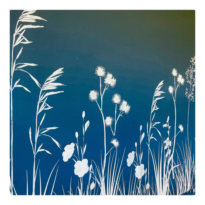 Large Meadow Wall Stencil – Floral Botanical Design