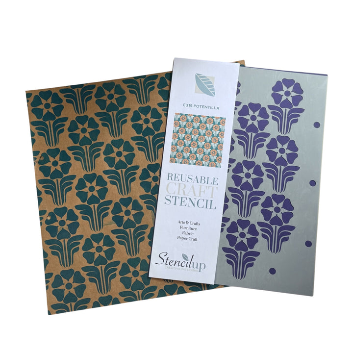 POTENTILLA STENCIL  c319