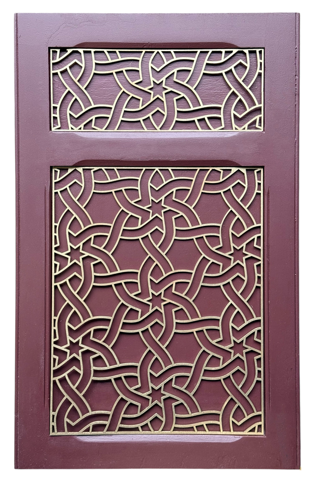 Woven Stars - Moroccan inspired wooden inlay / onlay
