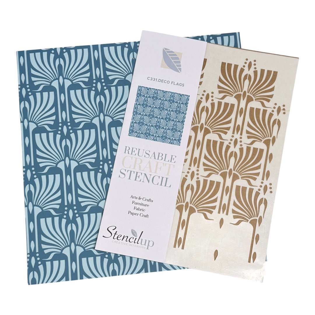 DECO FLAGS STENCIL C331