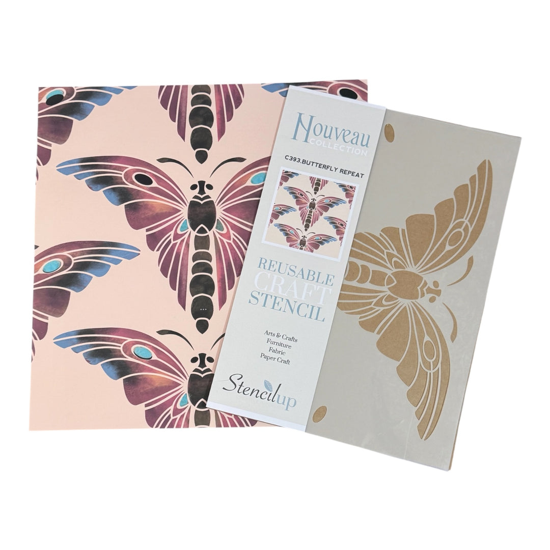 BUTTERFLY REPEAT STENCIL C393