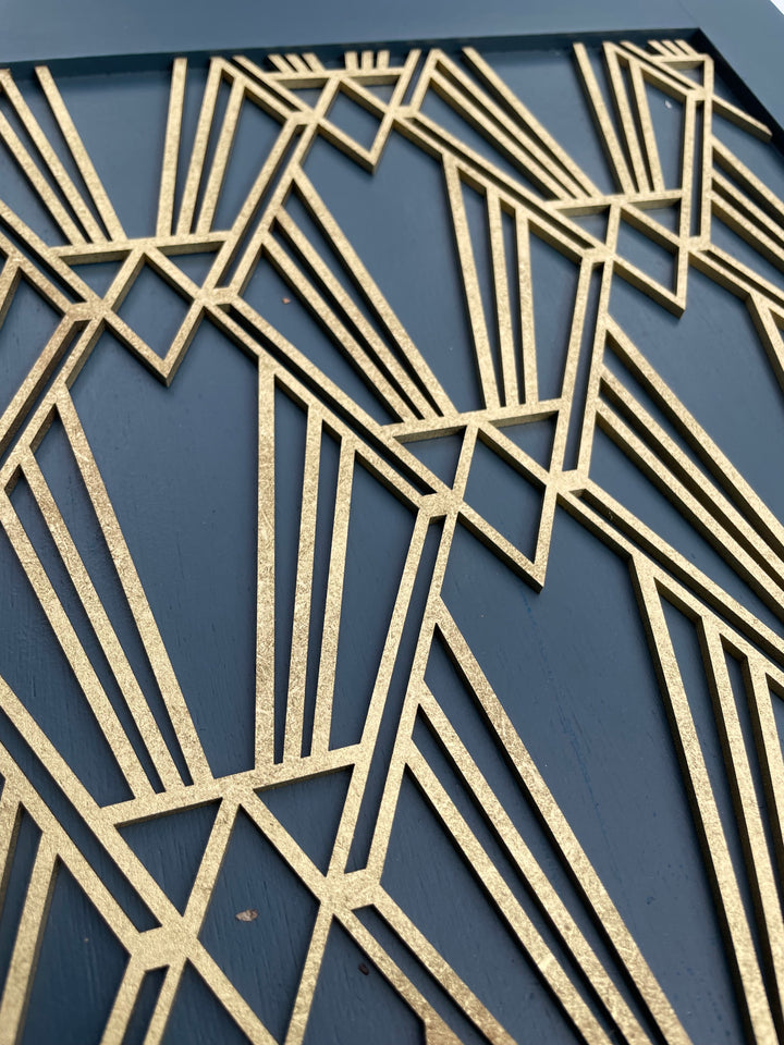 Metropolis - Art Deco wooden inlay / onlay