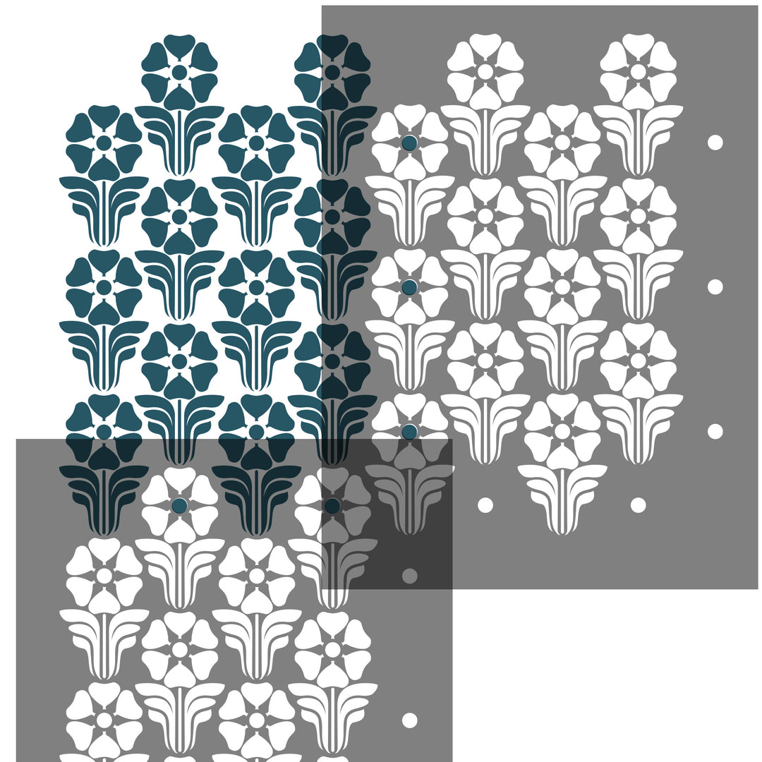 POTENTILLA STENCIL  c319