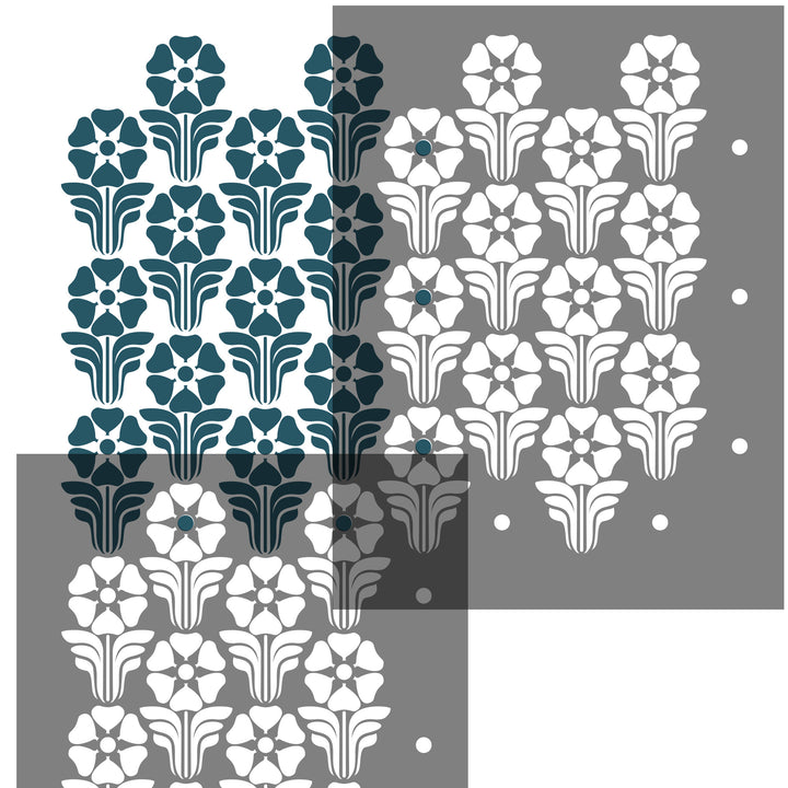 POTENTILLA STENCIL  c319