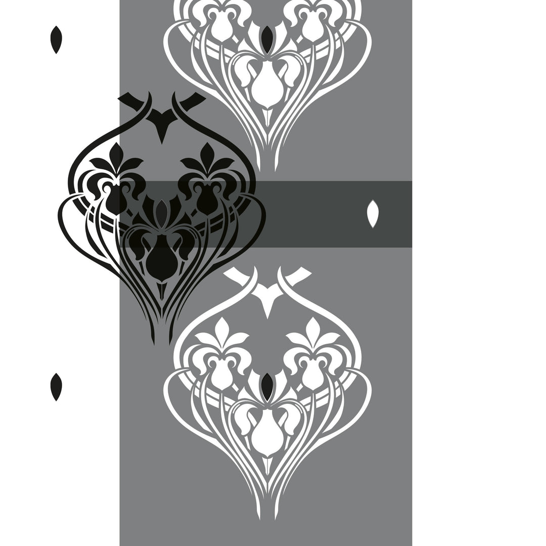 REPEATING IRIS STENCIL C394