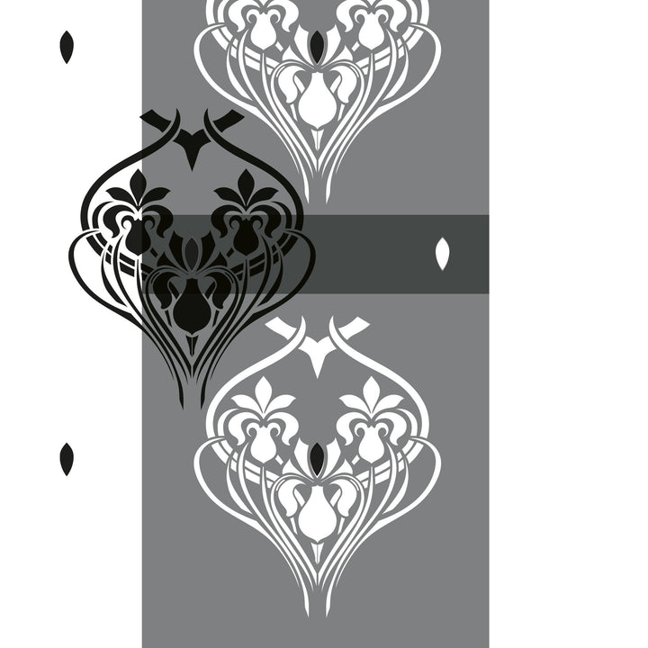 REPEATING IRIS STENCIL C394