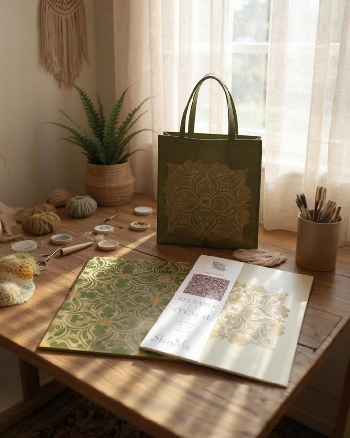 VIOLETT TILE STENCIL c427