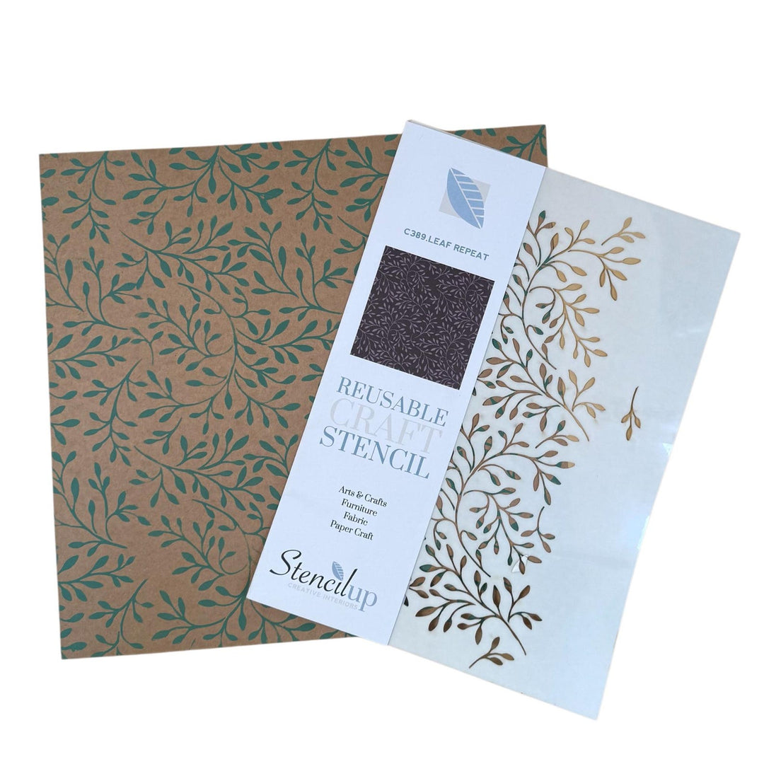 VINE LEAVES STENCIL c389