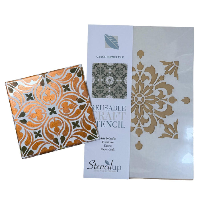 VIOLETT TILE STENCIL c427