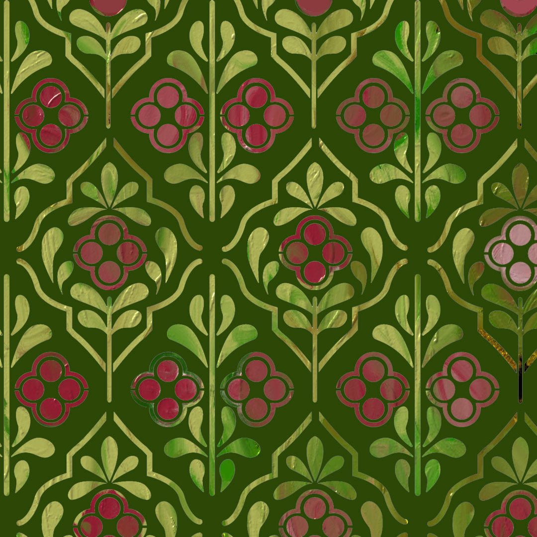 VICTORIAN MISTLETOE STENCIL c371