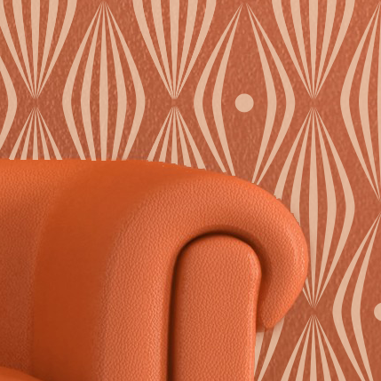 RETRO BALLOONS (SPOT) Wall Stencil - Stencil Up