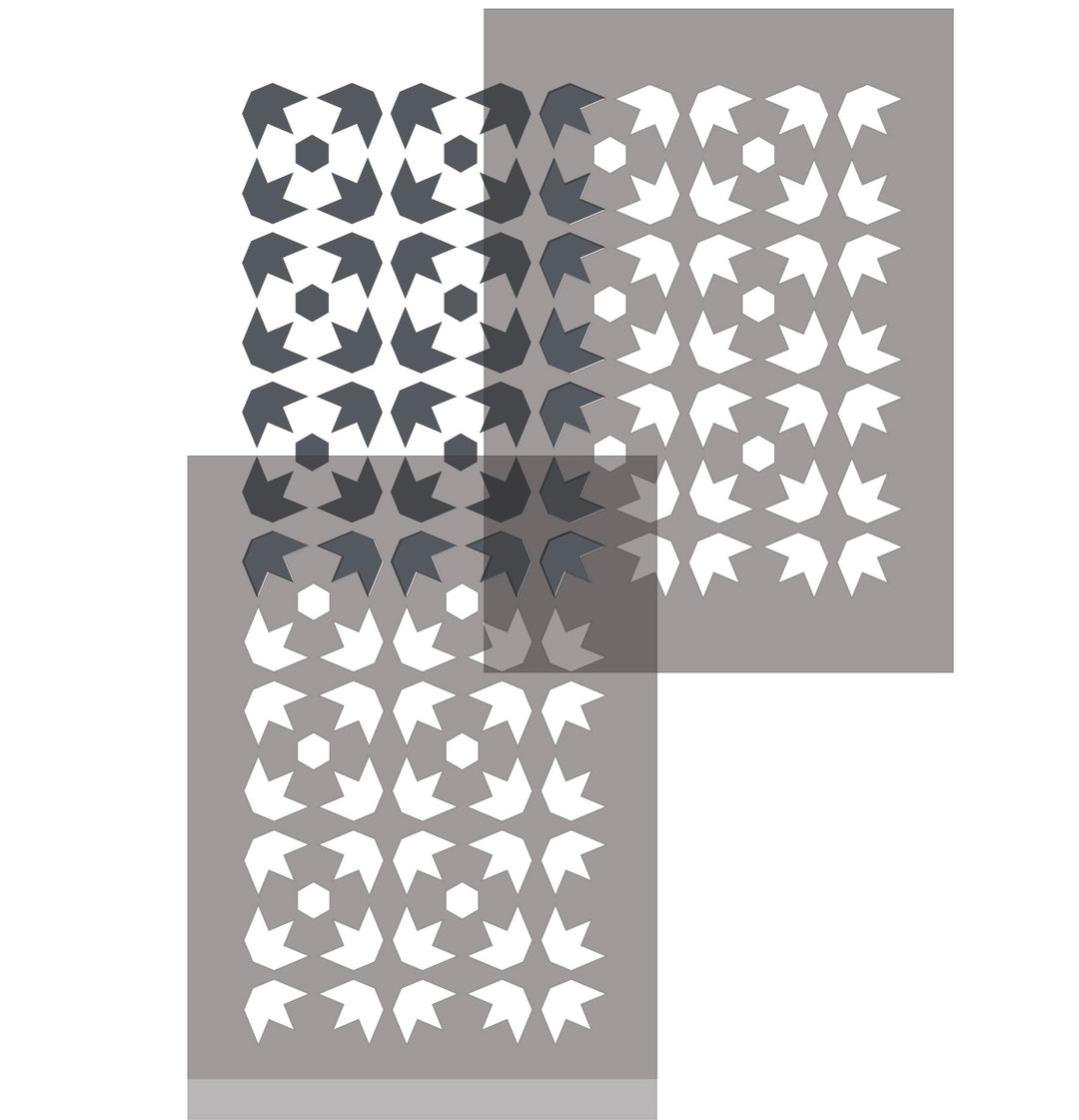 Moroccan Star stencil registration