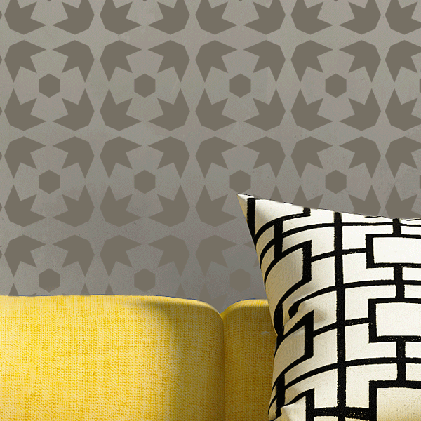 MOROCCAN STAR Wall Stencil - Stencil Up