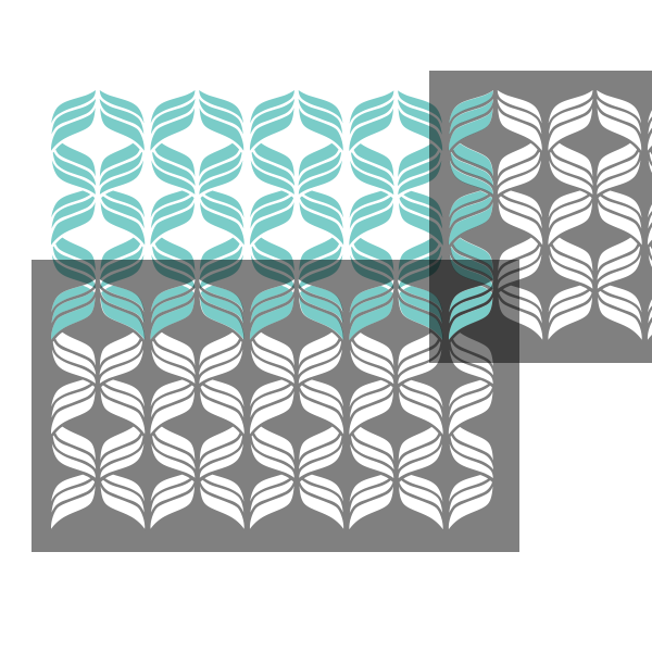 RIBBONS Wall Stencil - Stencil Up