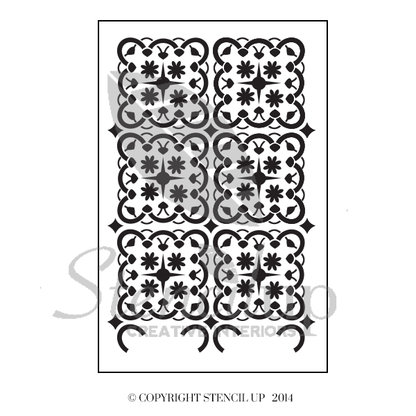TAZA Wall Stencil - Stencil Up