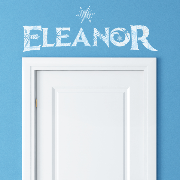 Disney Frozen wall stencil - stencilup.co.uk