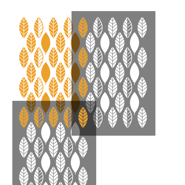 LEAF REPEAT Wall Stencil - Stencil Up