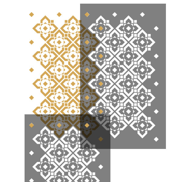 DIAMOND LATTICE Wall Stencil - Stencil Up