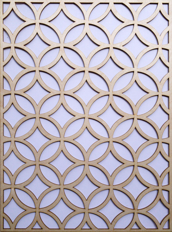 Ellipsed Circles wooden inlay / onlay