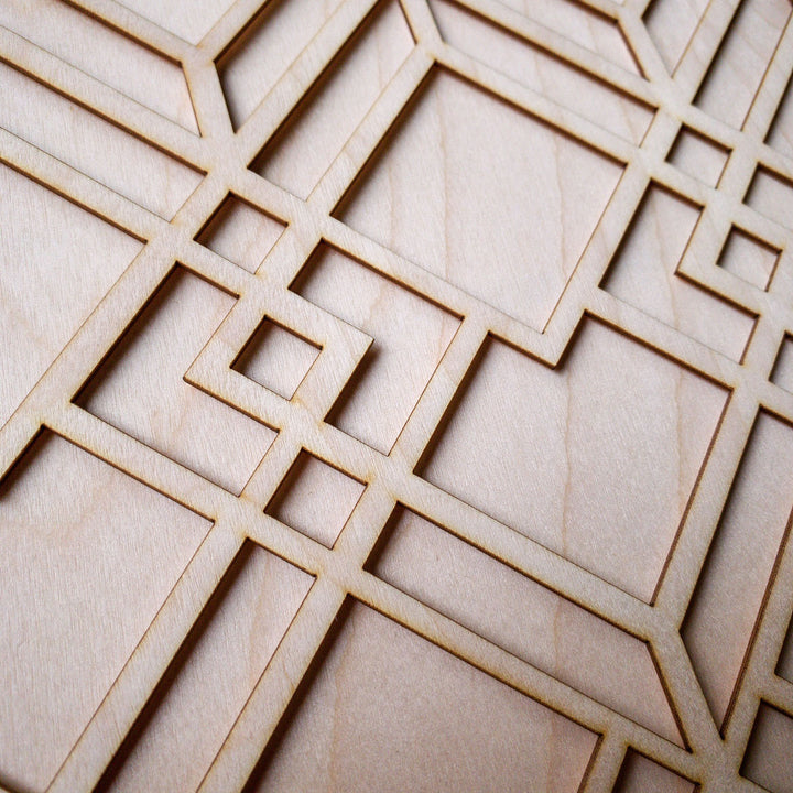 Deco Lattice wooden inlay / onlay