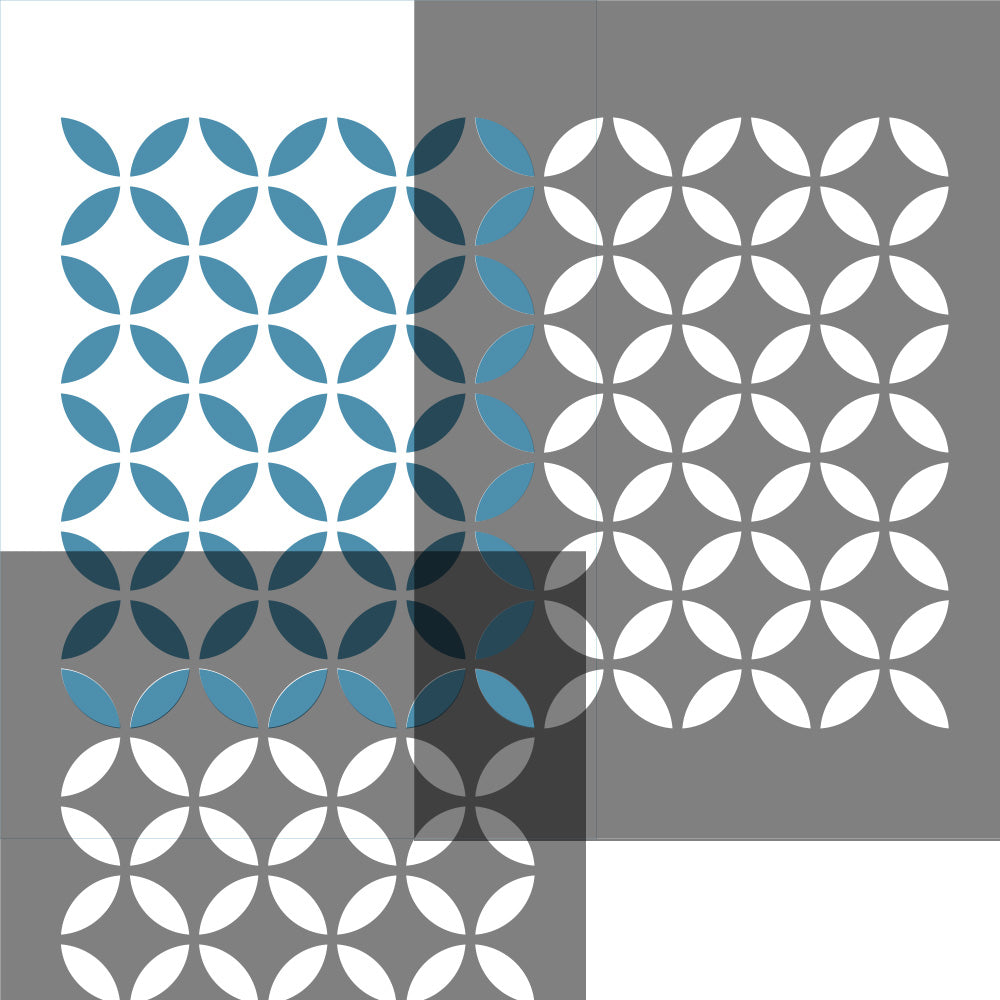 Elipsed circles craft stencil overlay guide