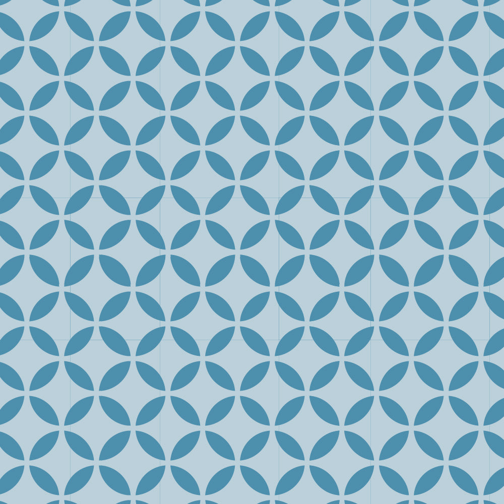 Elapsed circles craft stencil seamless pattern