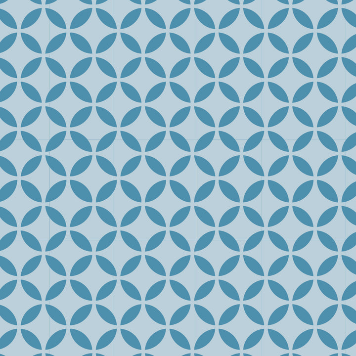 Elapsed circles craft stencil seamless pattern