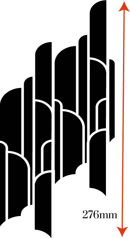 Deco Pillars craft stencil