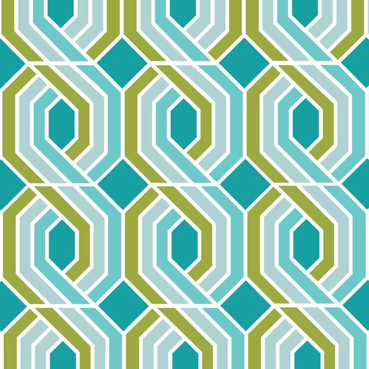 Geo Tracks Retro craft stencil