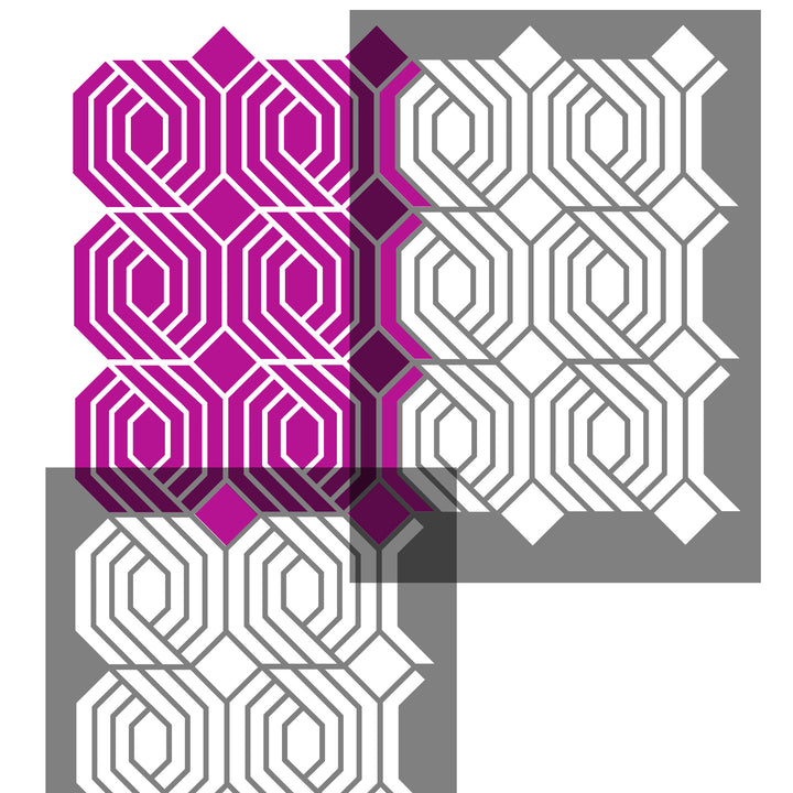 Geo Tracks Retro craft stencil