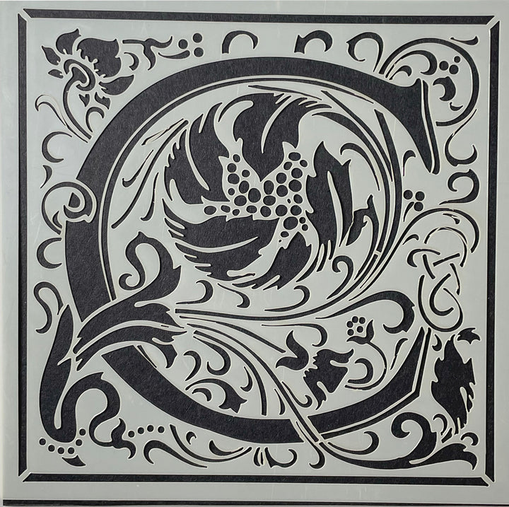 William Morris inspired Cloister Letters - individual letters