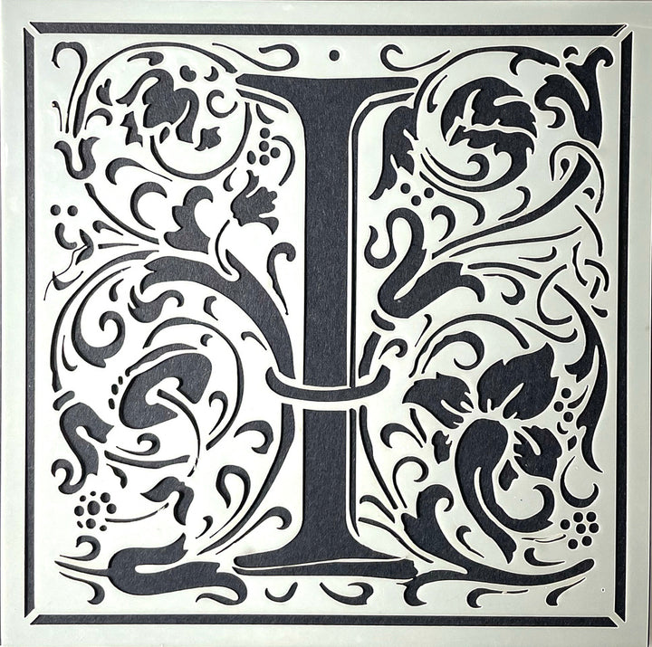 William Morris inspired Cloister Letters - individual letters