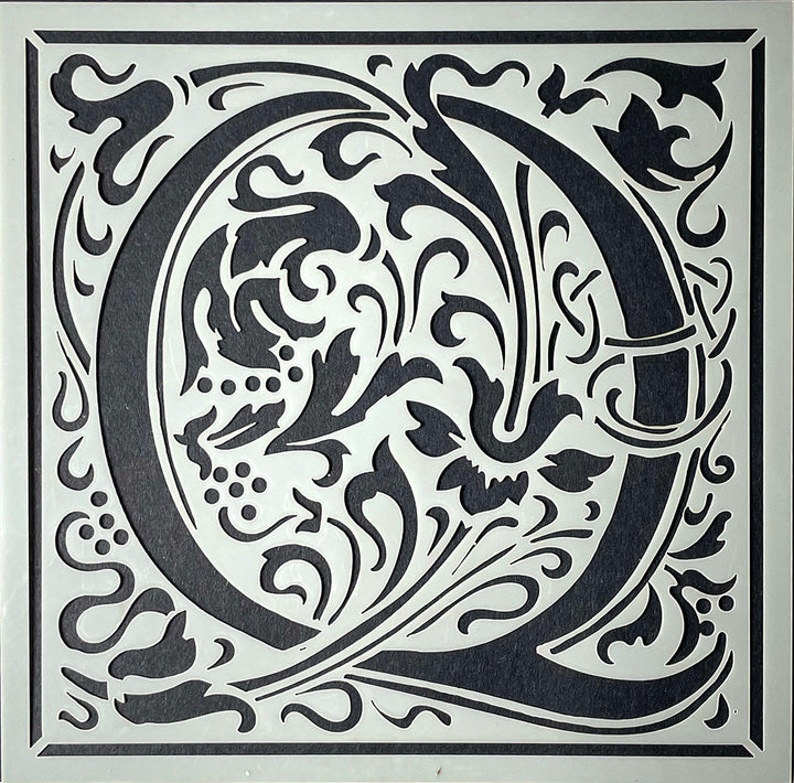 William Morris inspired Cloister Letters - individual letters