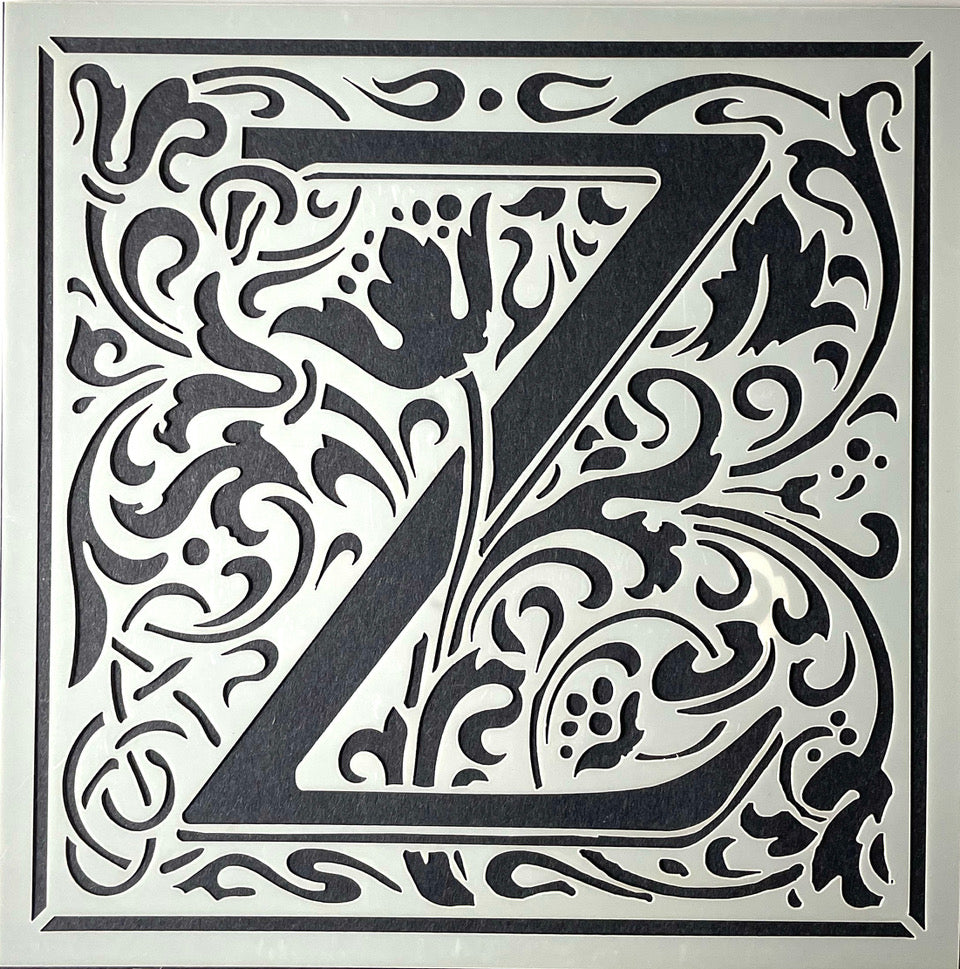 William Morris inspired Cloister Letters - individual letters