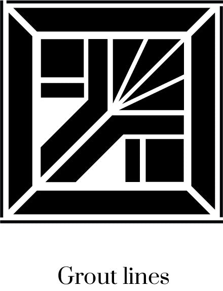 Art Deco tile stencil - stencilup.co.uk