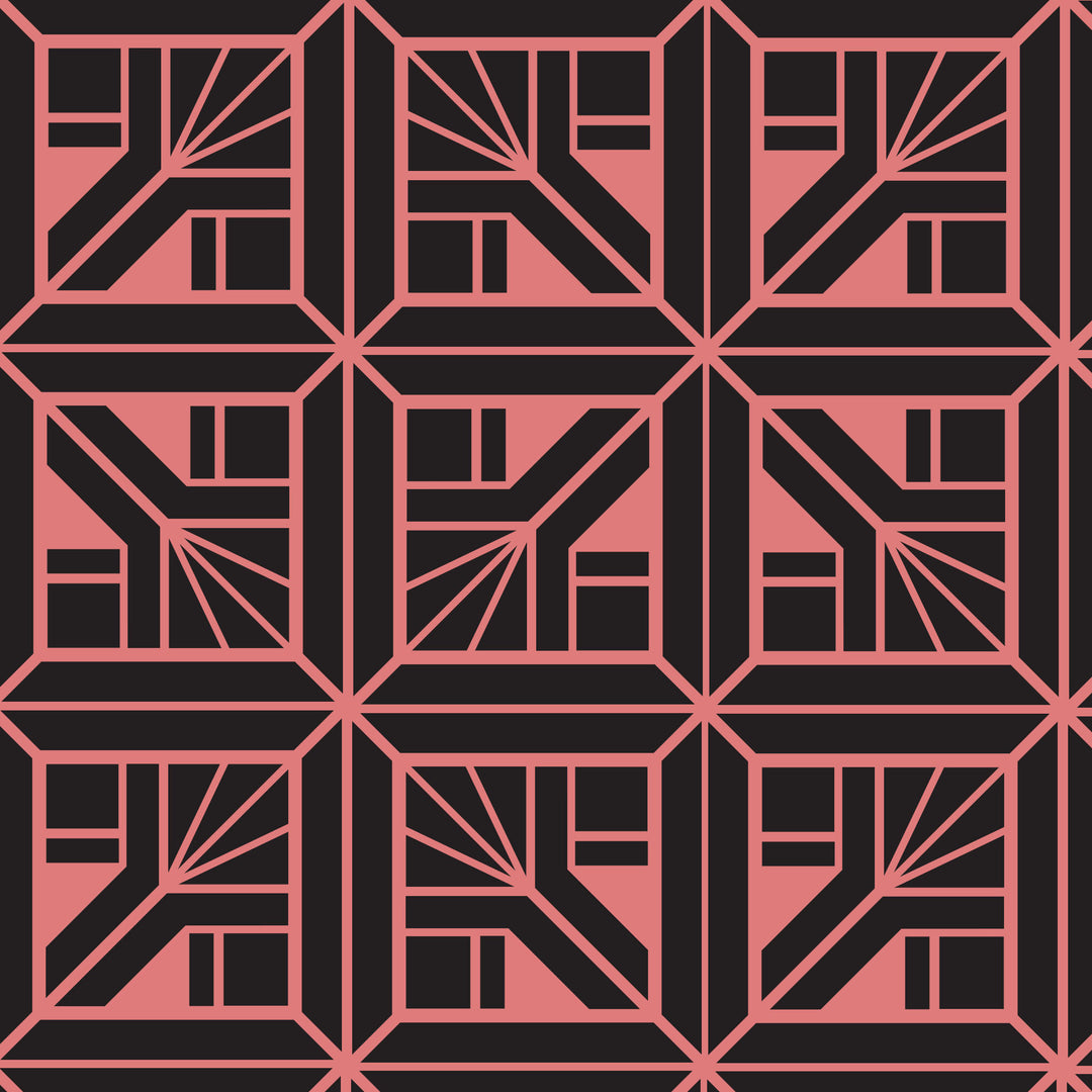 Art Deco tile stencil - stencilup.co.uk