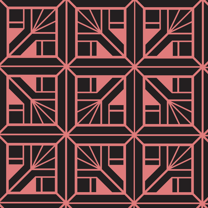 Art Deco tile stencil - stencilup.co.uk