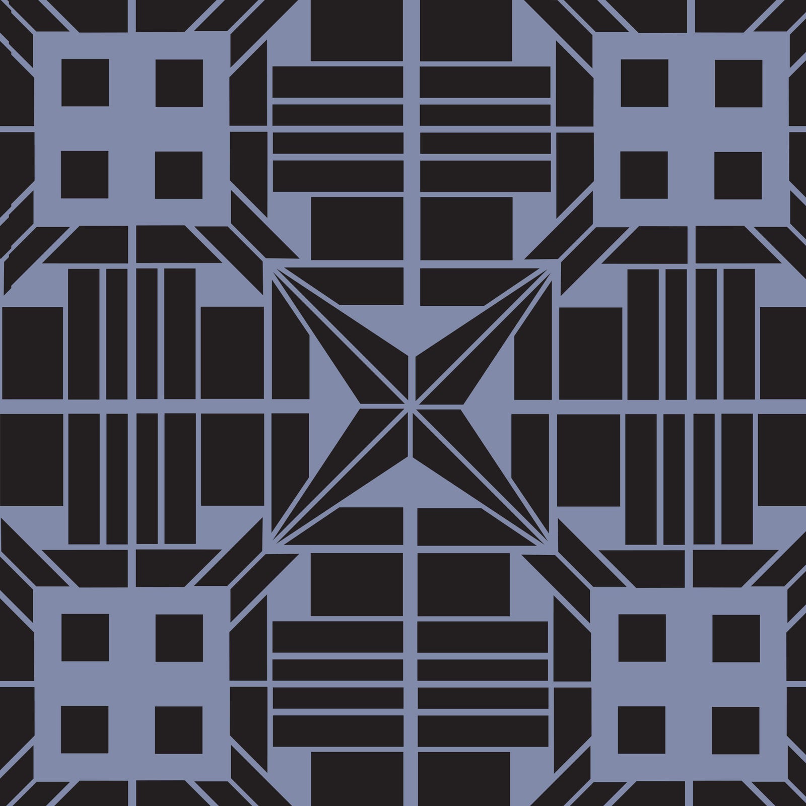 Art Deco tile stencil for painting tiles - stencil.co.uk