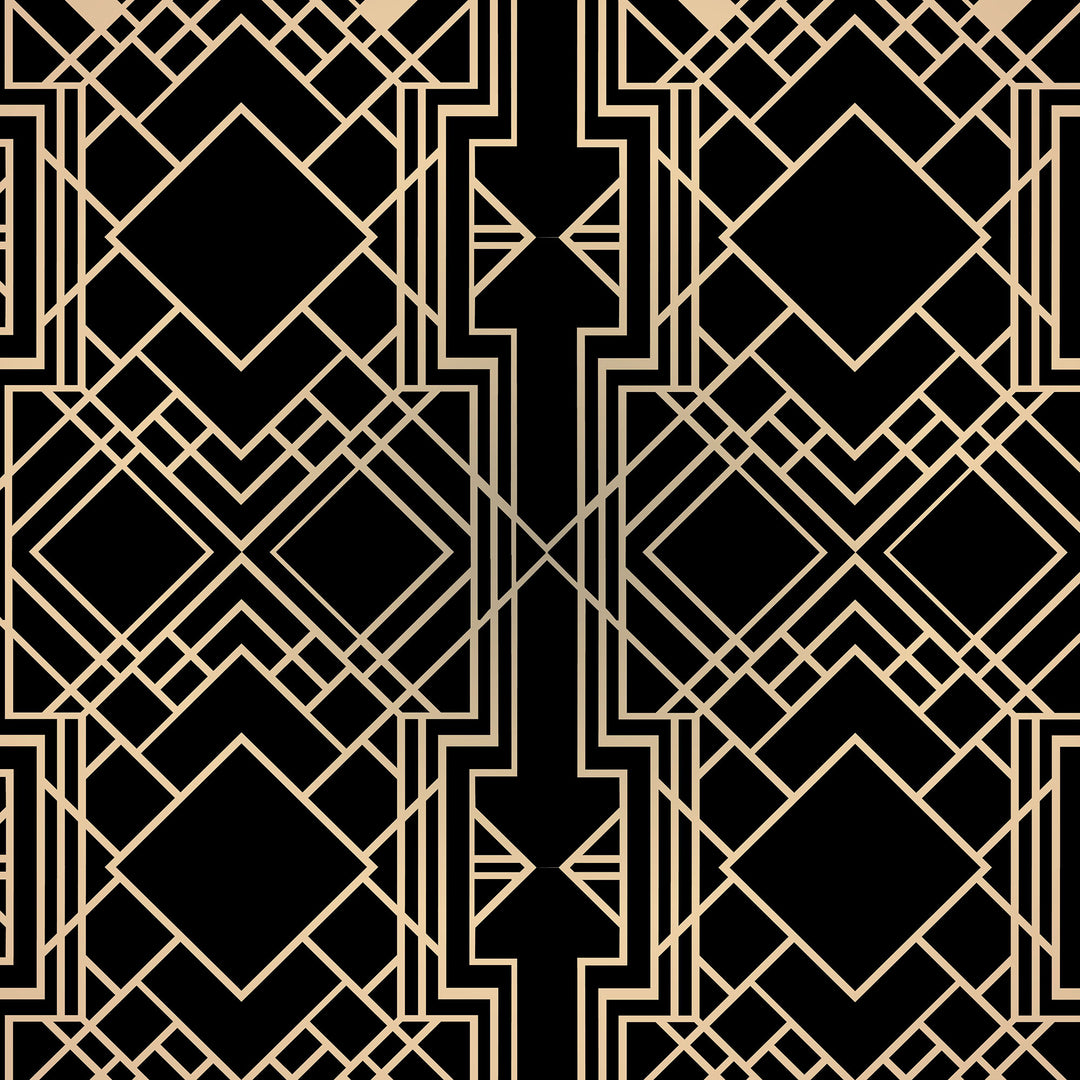 Deco Trellis Art Deco stencil - stencilup.co.uk