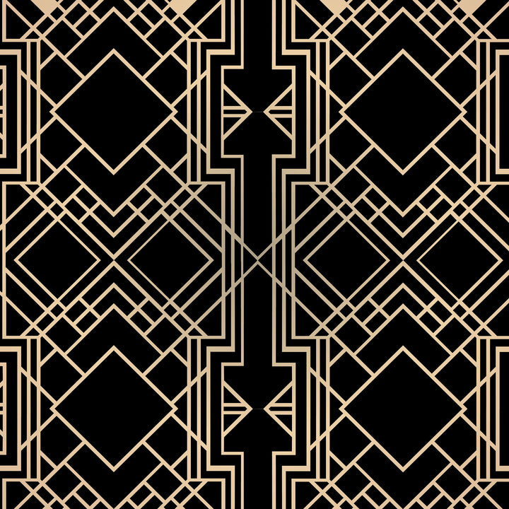 Deco Trellis Art Deco stencil - stencilup.co.uk