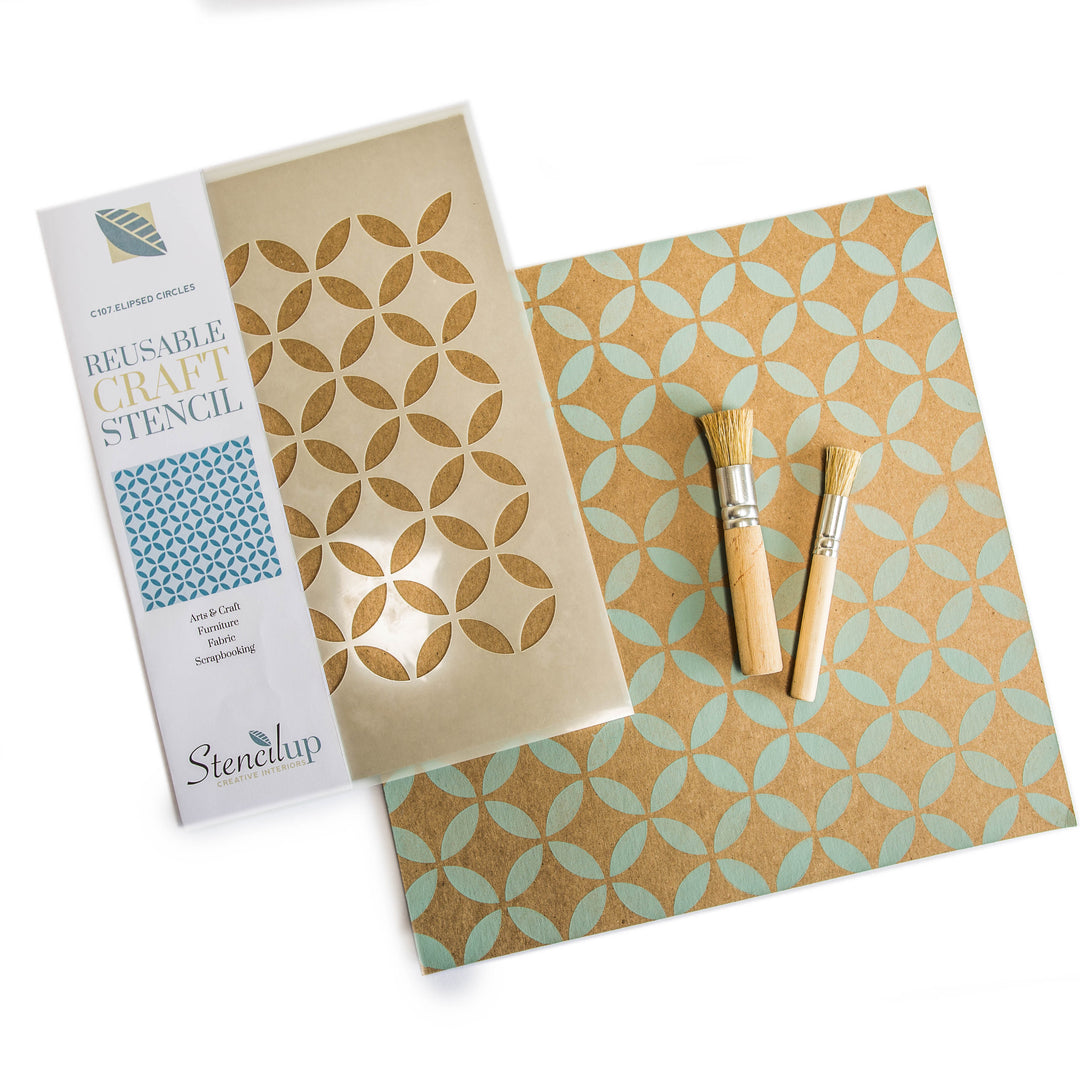 Elapsed Circles craft stencil