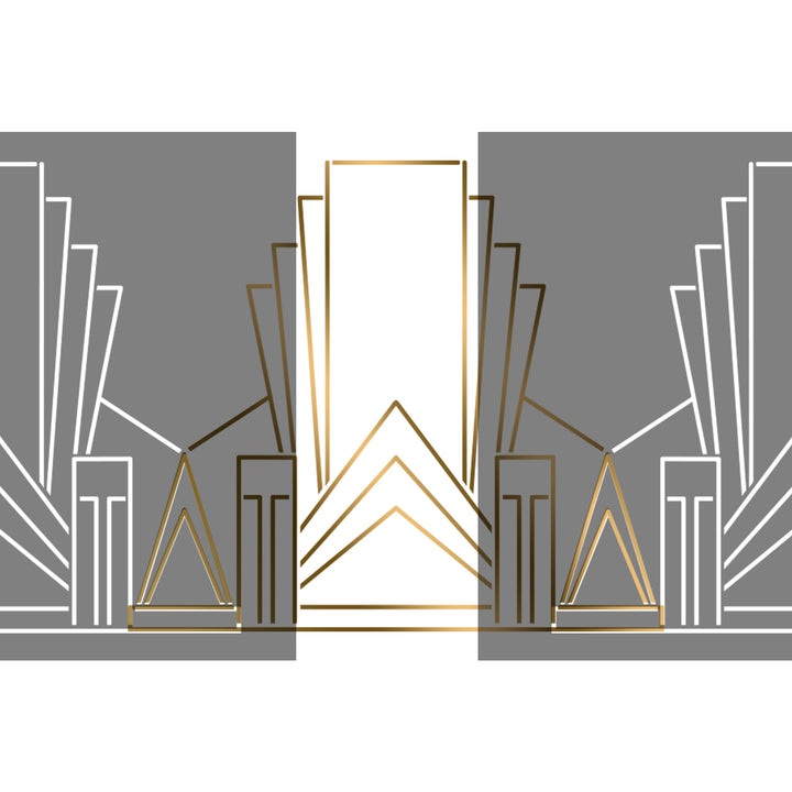 gastby Glitz Art Deco stencil for furniture stencilup.co.uk