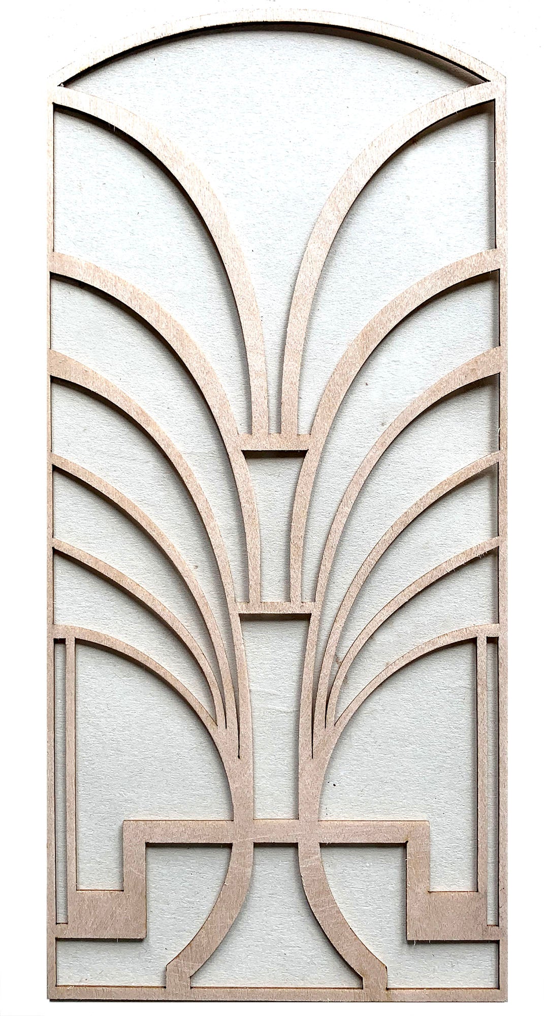 Deco Dreams art deco wooden panel for furniture - stencil.co.uk